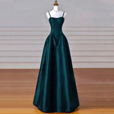 BXOXO Customized Lake Blue Women Ceremonial Dress Solid Satin Slim Sleeveless For Wedding Evening Banquet Birthday Bridesmaid Gowns
